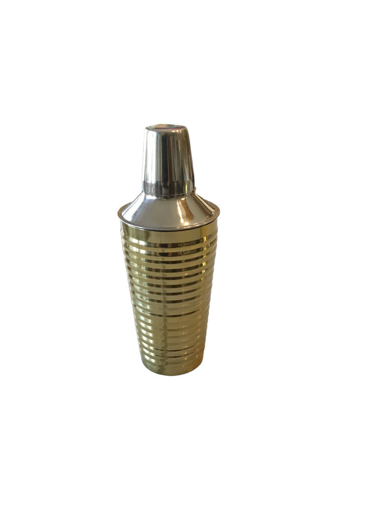 gold and silver shaker
