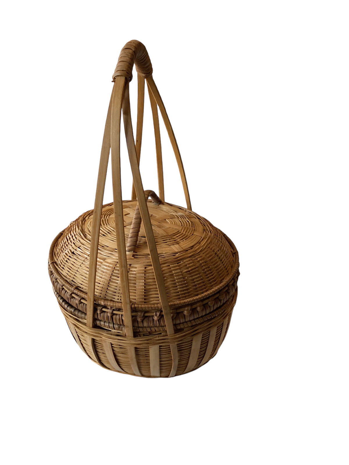 rattan split bamboo basket