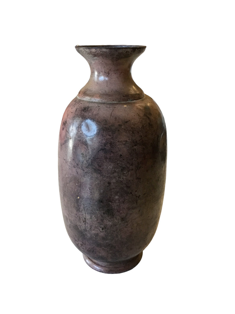 Purple Metal Vase