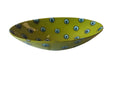 green w/ blue circle serving bowl