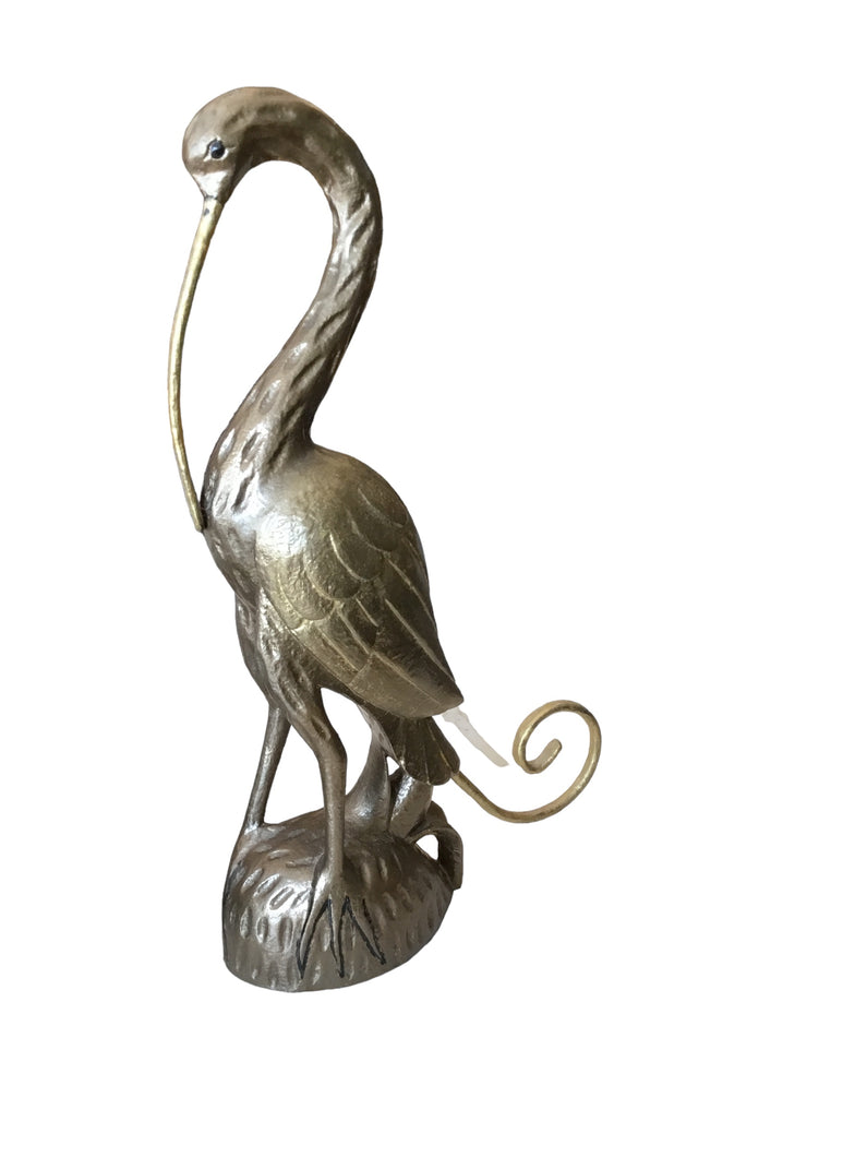 Gold Wooden Bird Statue