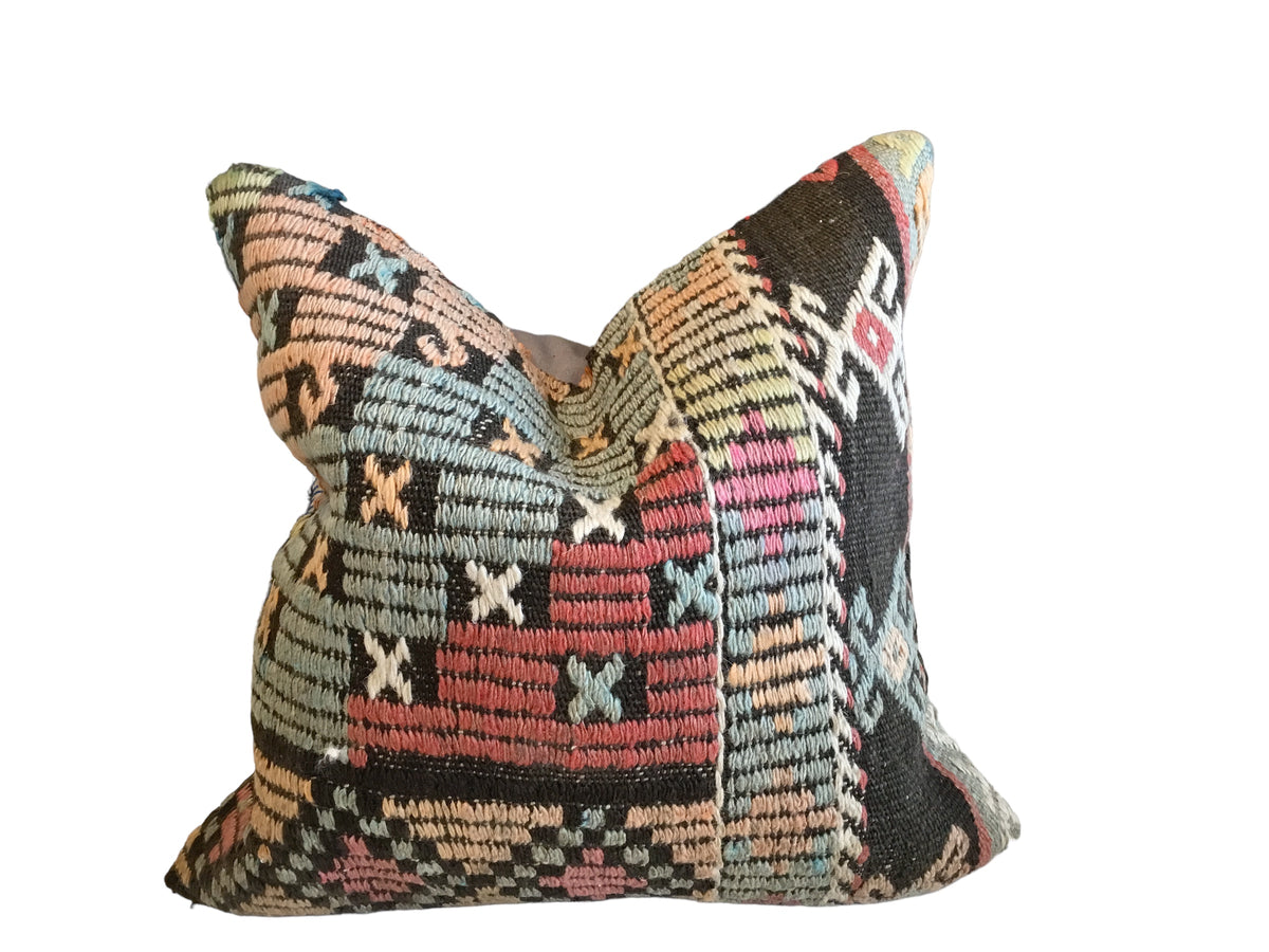 one of a kind pillow - teal