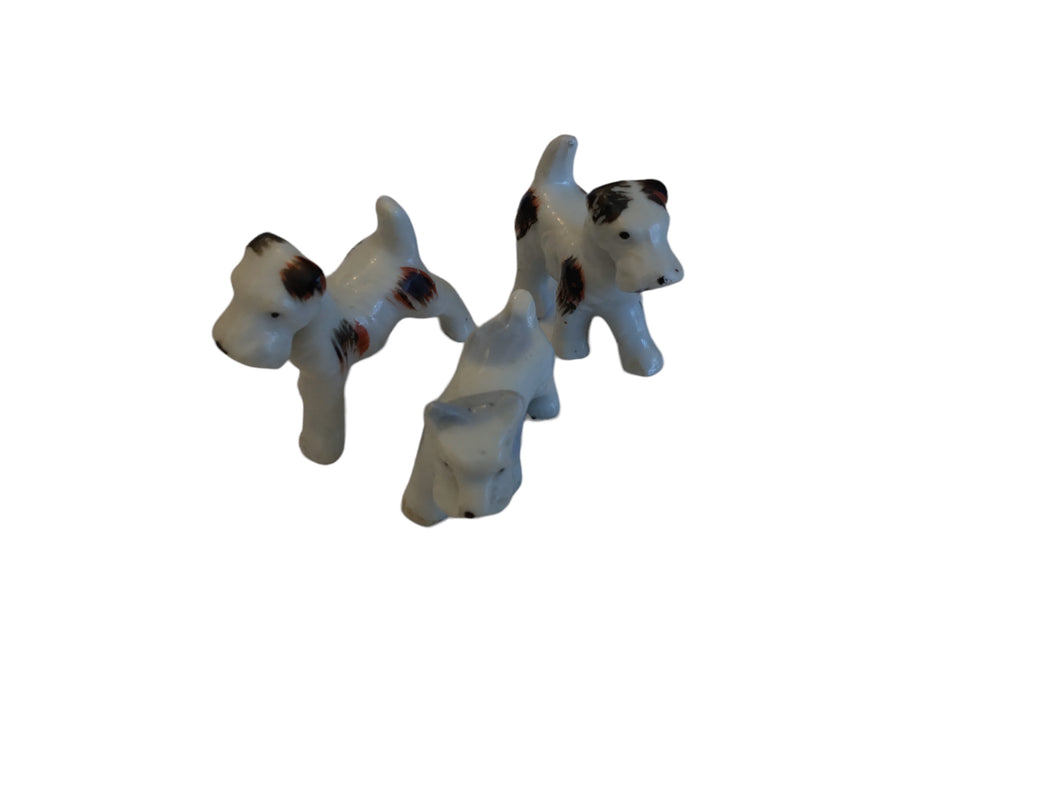 Set of 3 Porcelaine Terriers