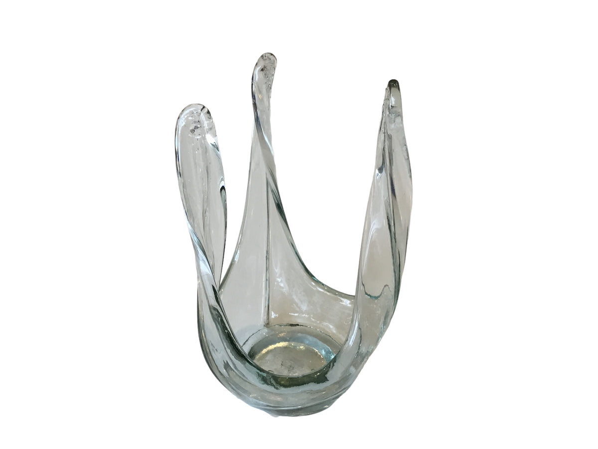 INDIANA GLASS CANDLE HOLDER