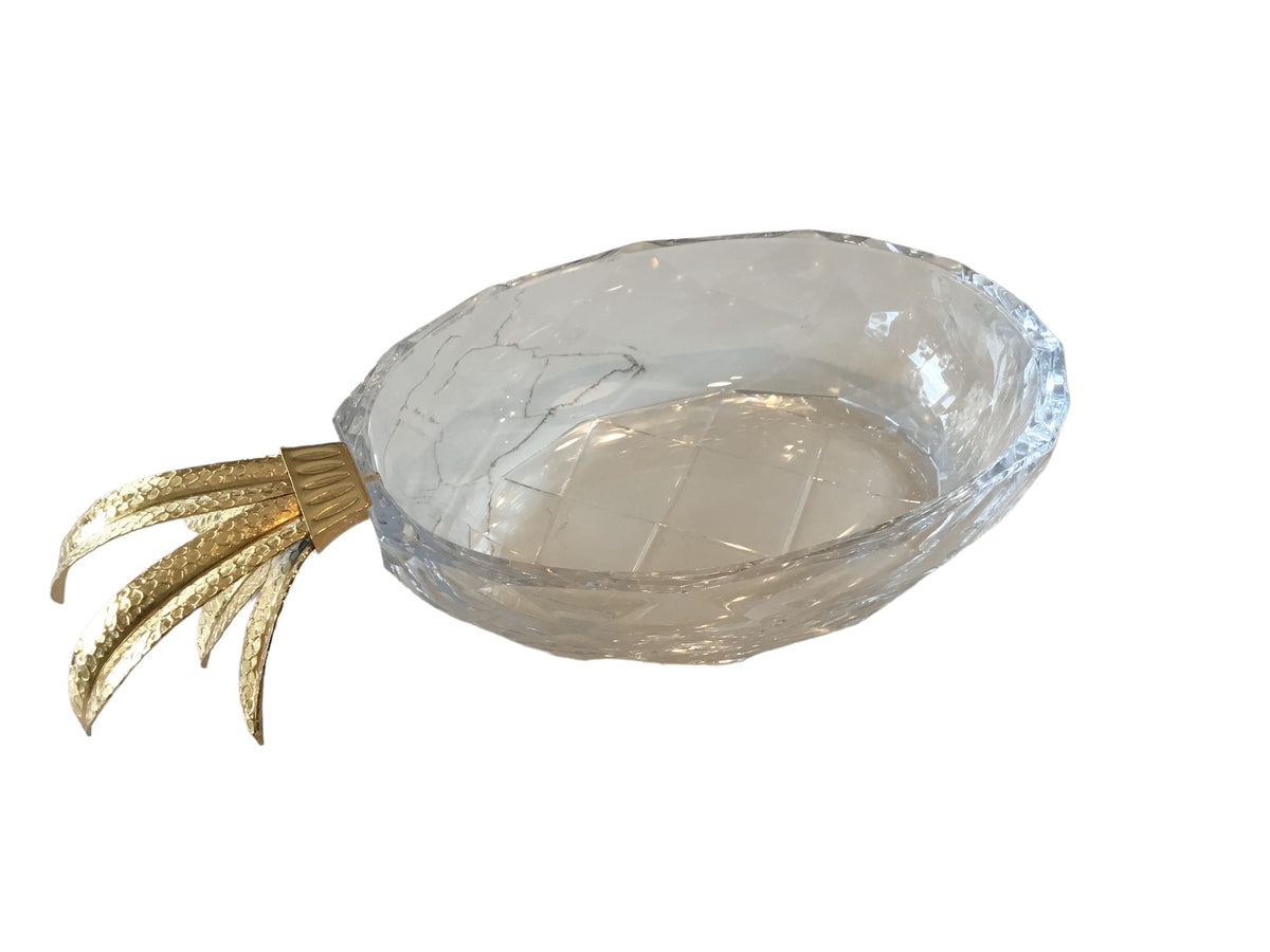 lucite pinapple bowl