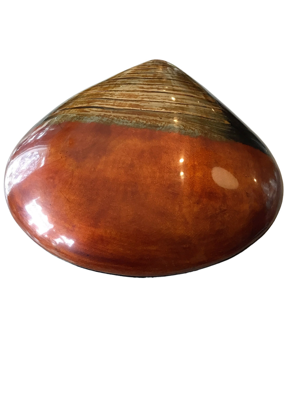 vintage lacquered lidded bon bon dish