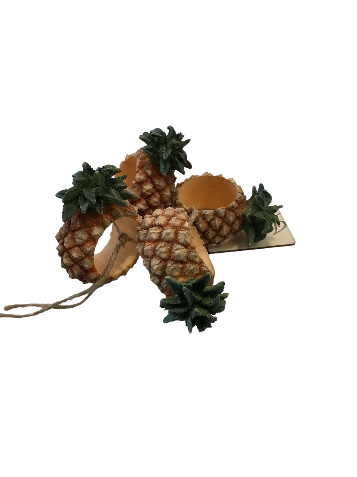 set of 4 pineapple napkin holders