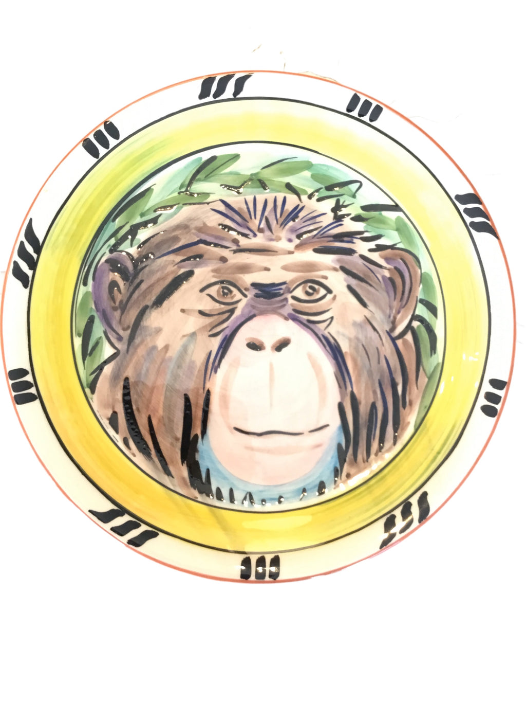 chimp and leopard plates