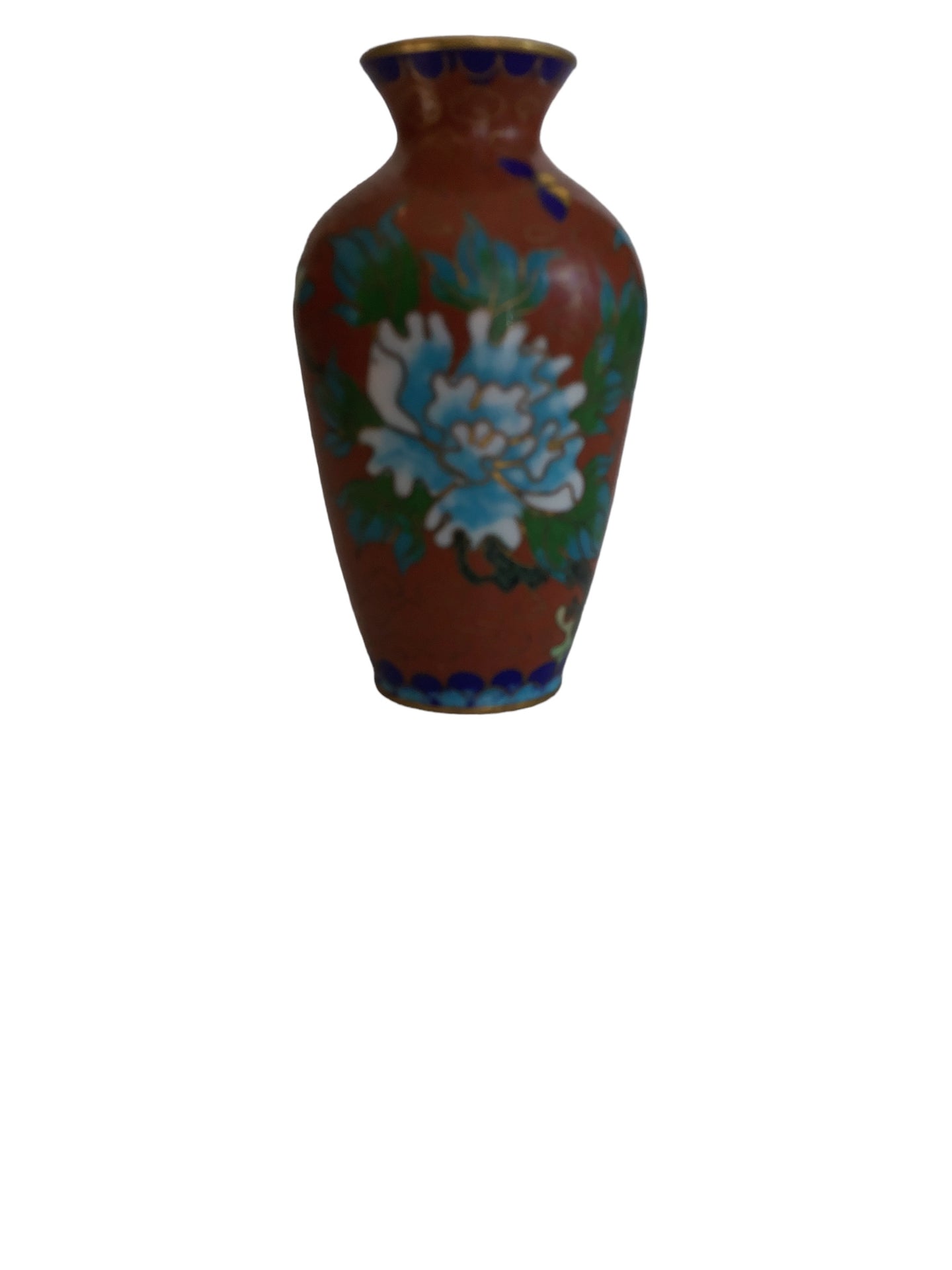 METAL CHINESE CLOISONNE VASE