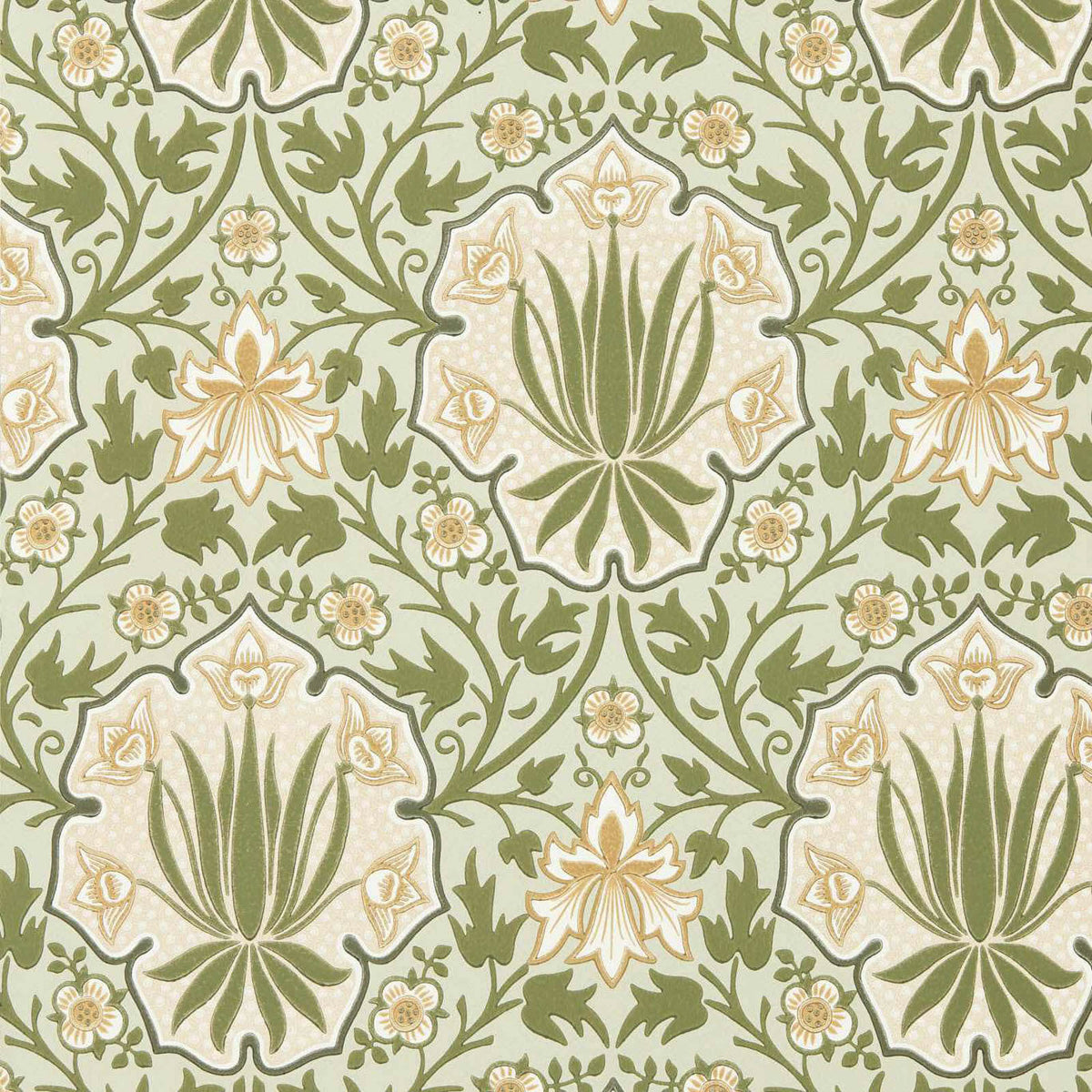 Iris & Rose in Bayleaf/Weld by Morris & Co.