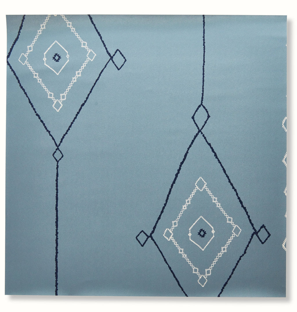 Khyber Wallpaper by Peter Dunham - Blue