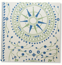 Load image into Gallery viewer, Leila Wallpaper by Peter Dunham - Blue/Green on White