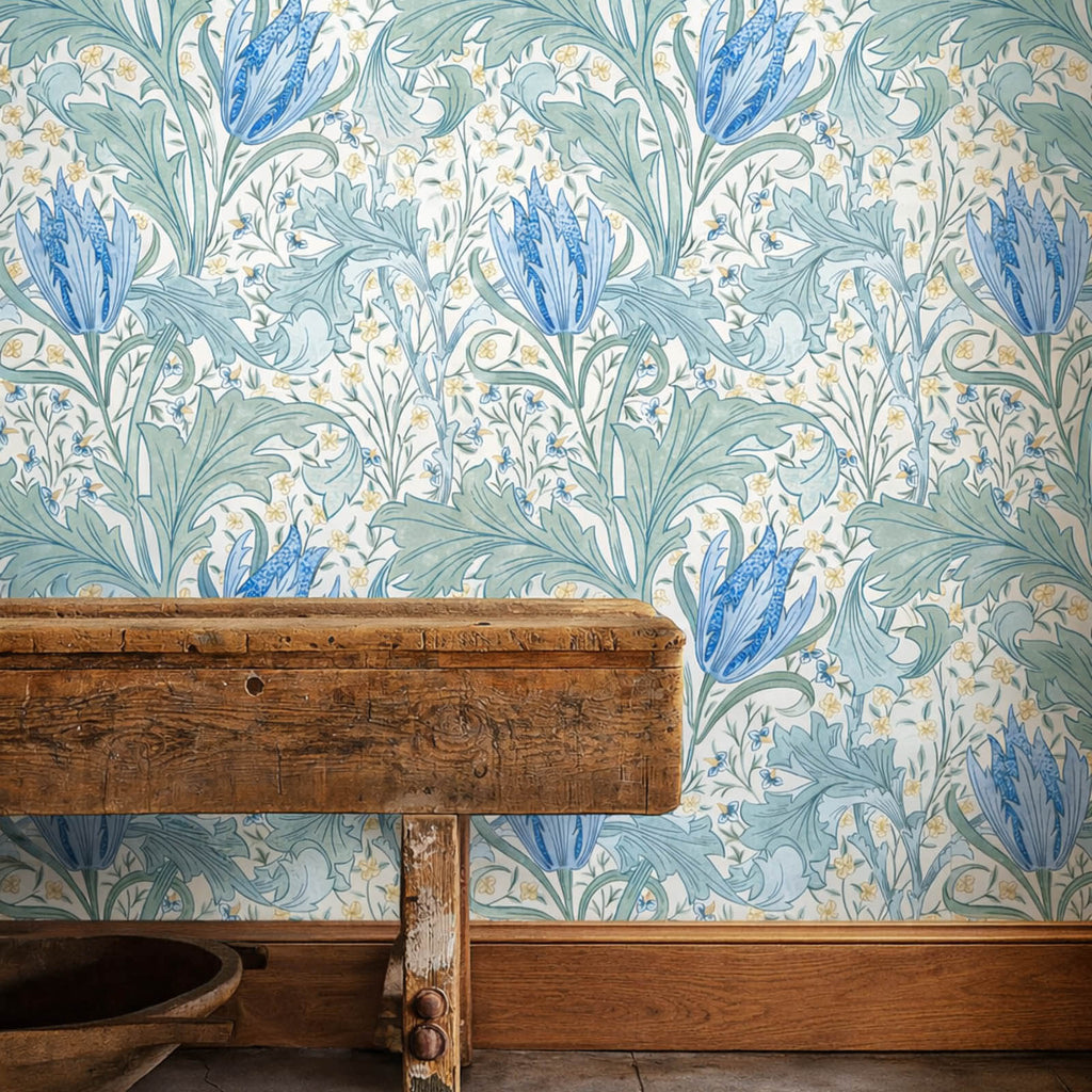 Lent Lily in Cornflower Blue by Morris & Co.
