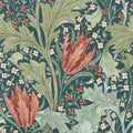Lent Lily in Indigo/Madder by Morris & Co.