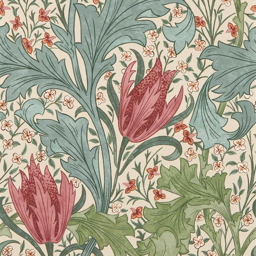 Lent Lily in Plum/Bayleaf by Morris & Co.