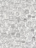 Surrealist ball wallpaper in Croquis