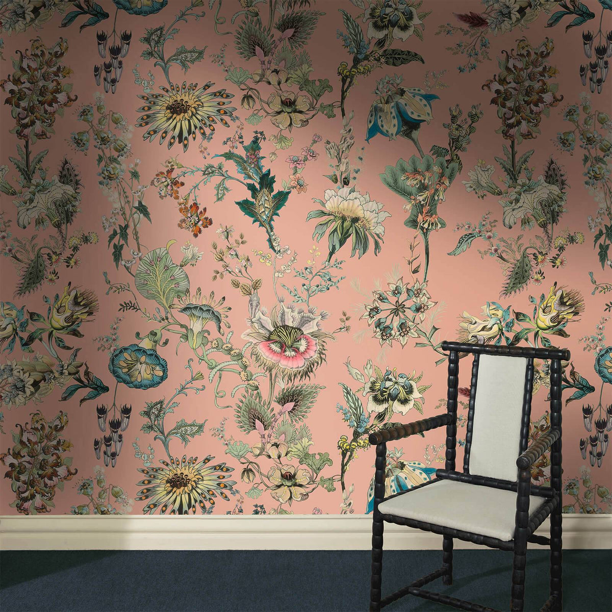 FLORA FANTASIA Wallpaper - Bisque Pink