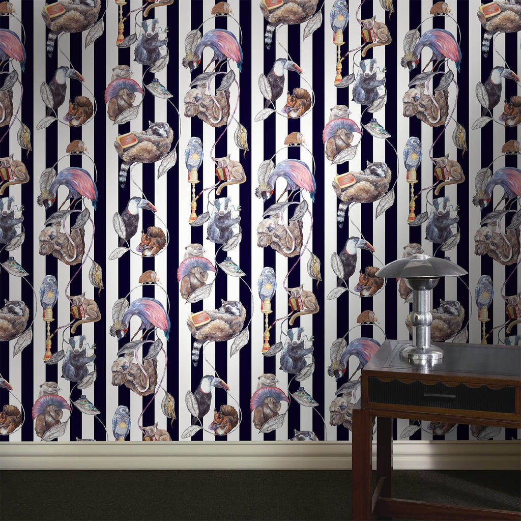 HACKNEY EMPIRE Wallpaper - Midnight Stripe