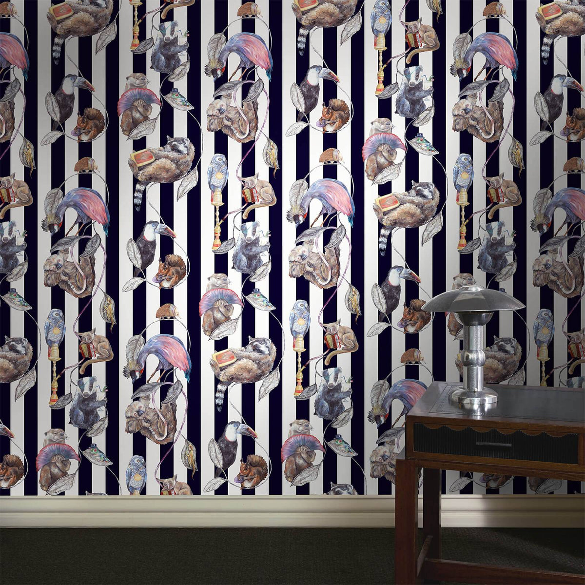 HACKNEY EMPIRE Wallpaper - Midnight Stripe