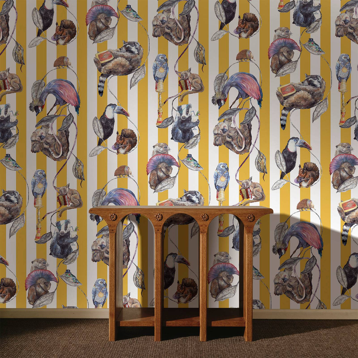 HACKNEY EMPIRE Wallpaper - Ochre Stripe