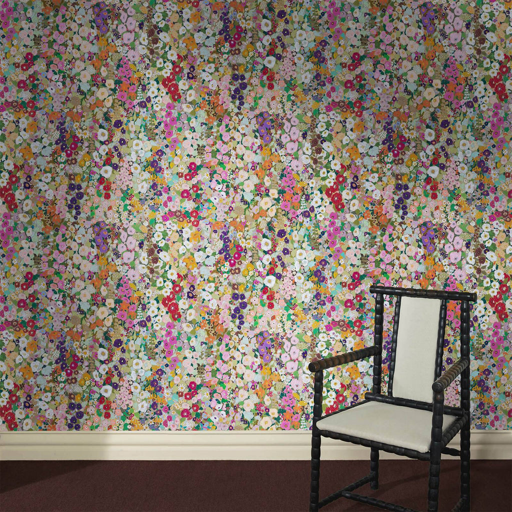 HOLLYHOCKS Wallpaper - Spring