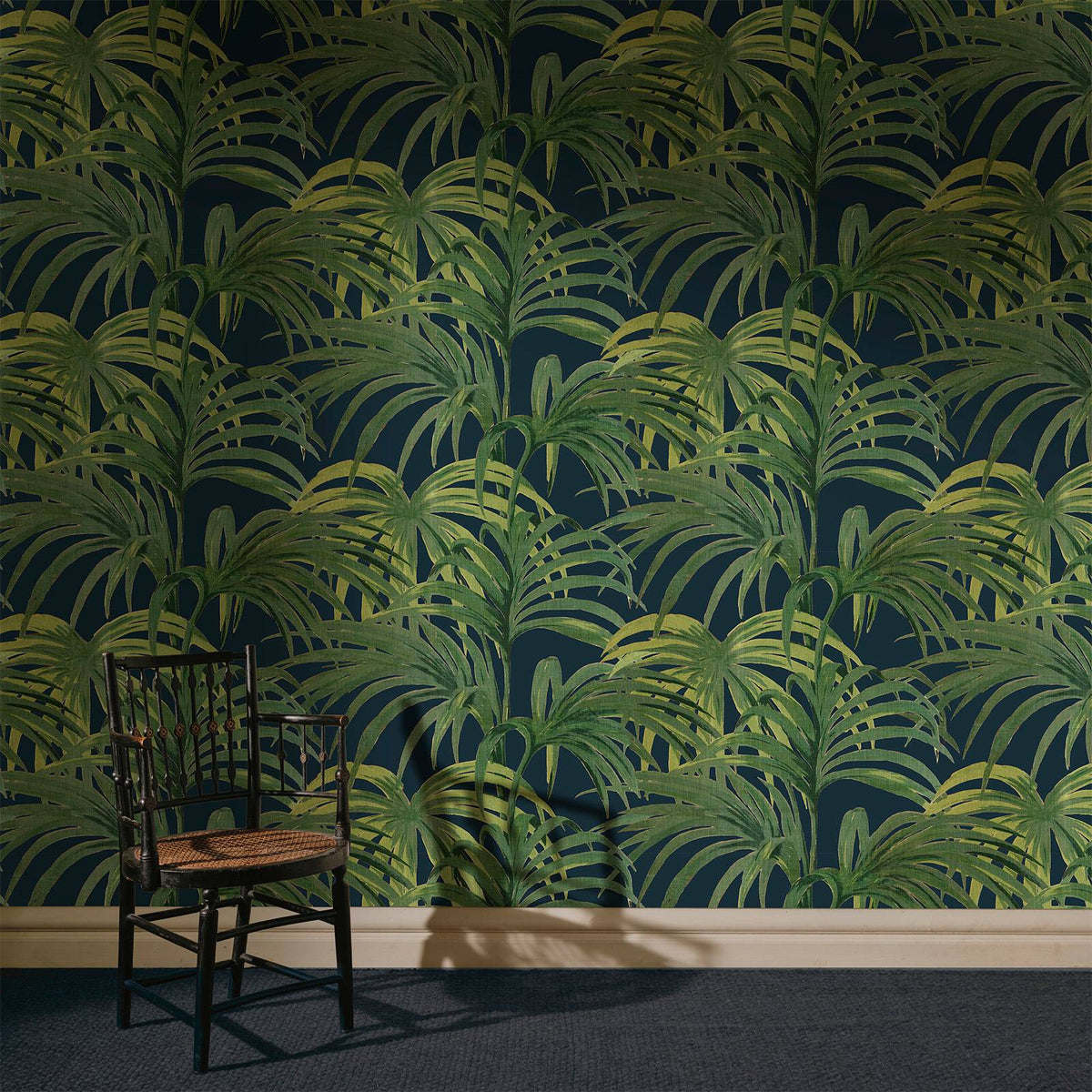 PALMERAL MAGNA Wallpaper - Midnight Green