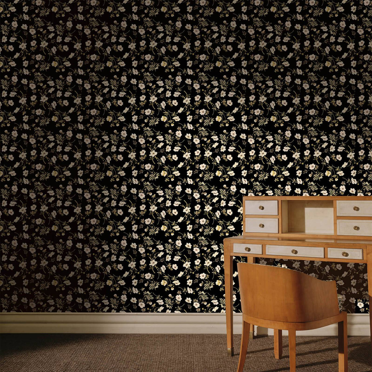 POPPIUM Wallpaper - Ebony