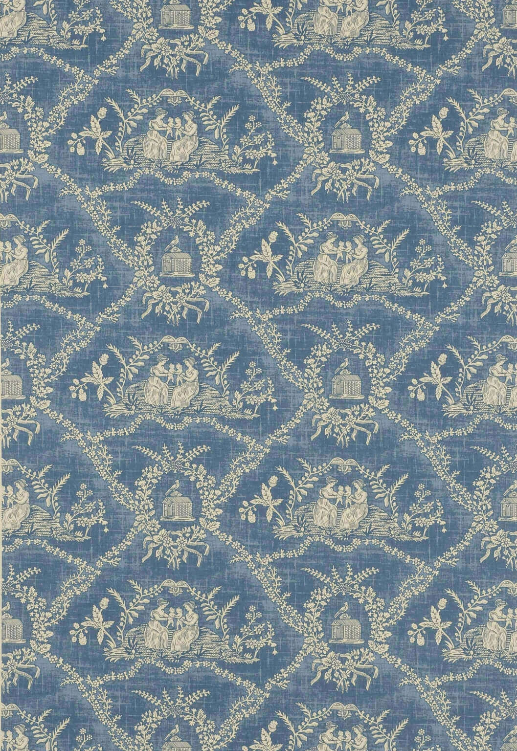 Wallpaper crespieres wallpaper in Bleu ancien