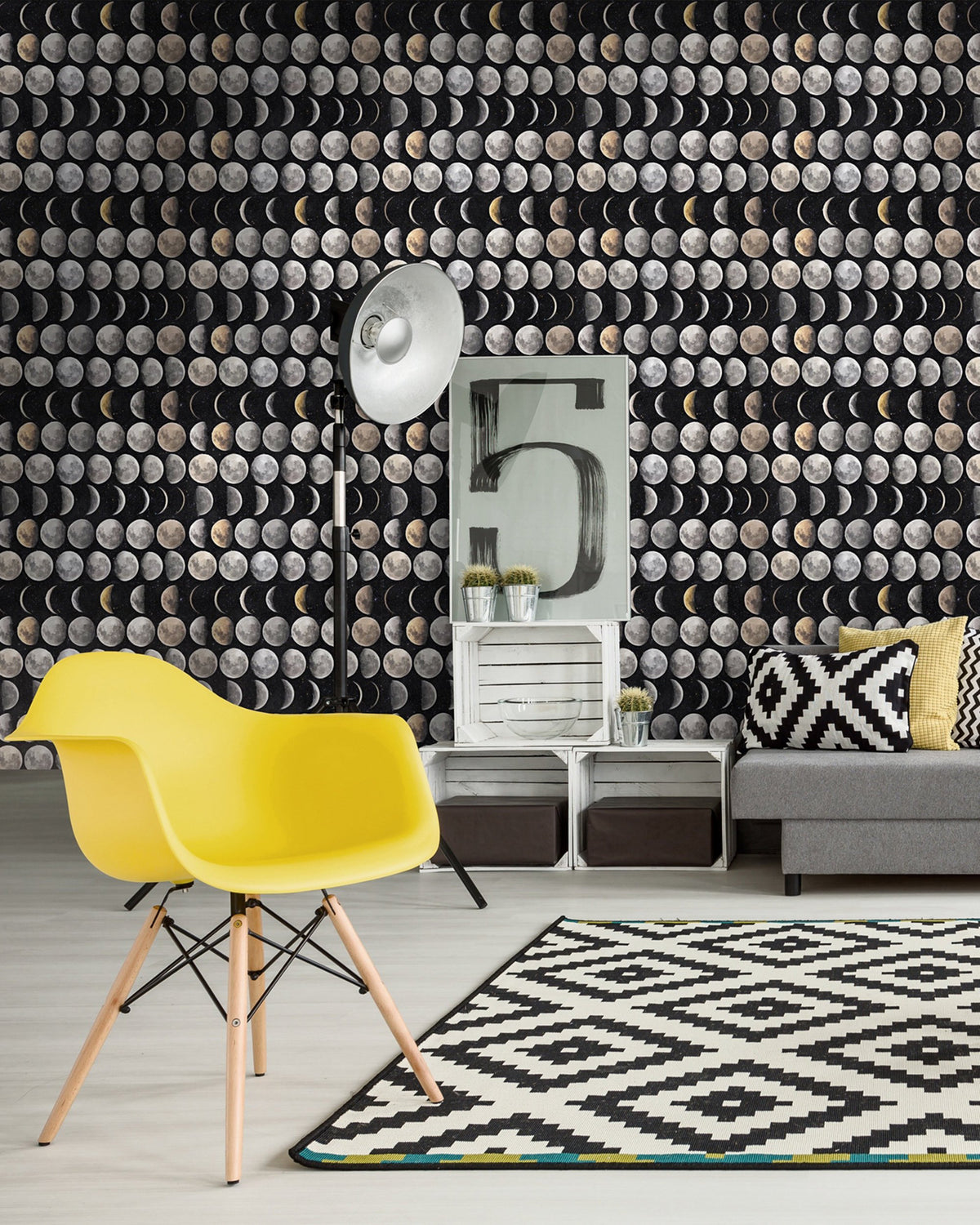 MOON PHASES WALLPAPER