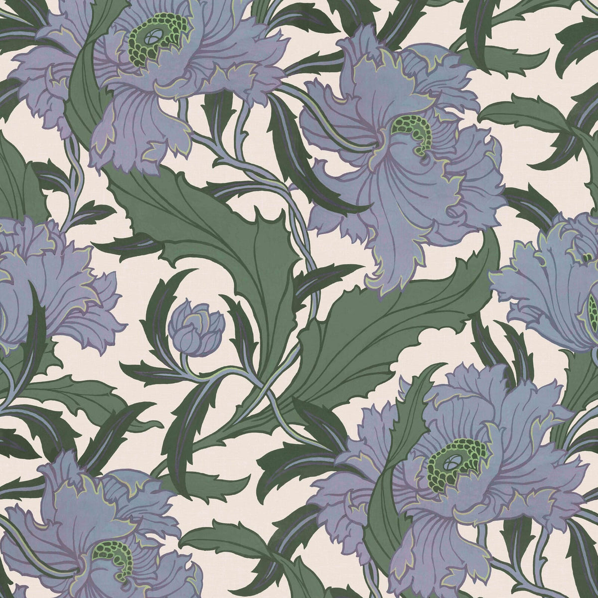 MINERVA Wallpaper - Periwinkle