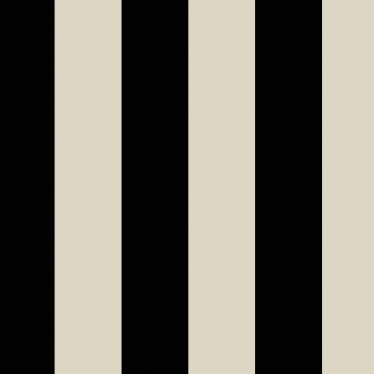 MONO STRIPE Wallpaper - Off Black/Oyster