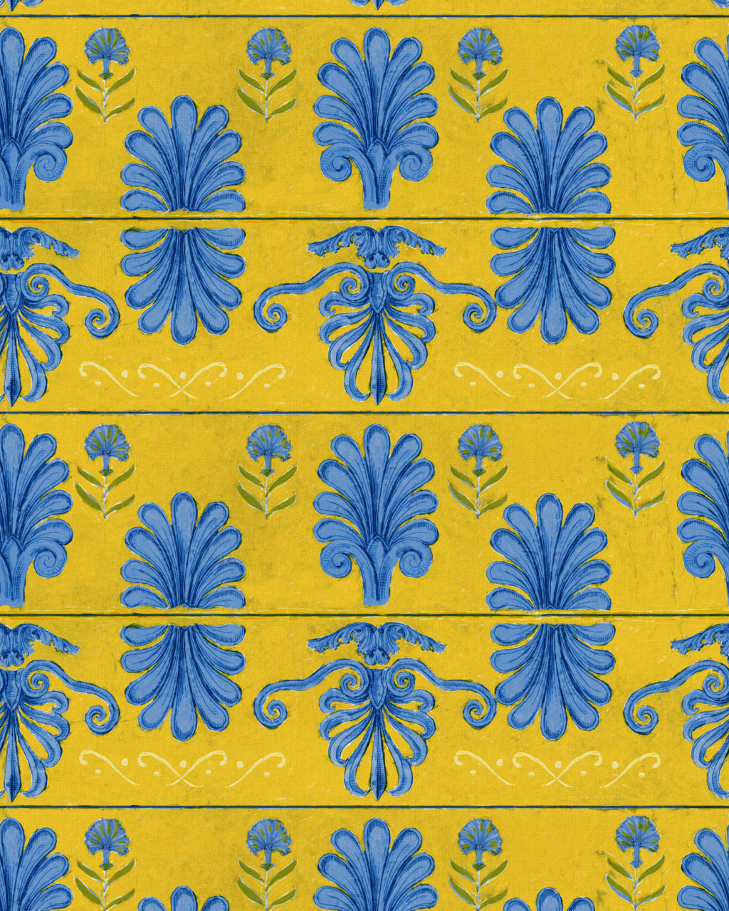 MYKONOS VILLA MOTIF WALLPAPER