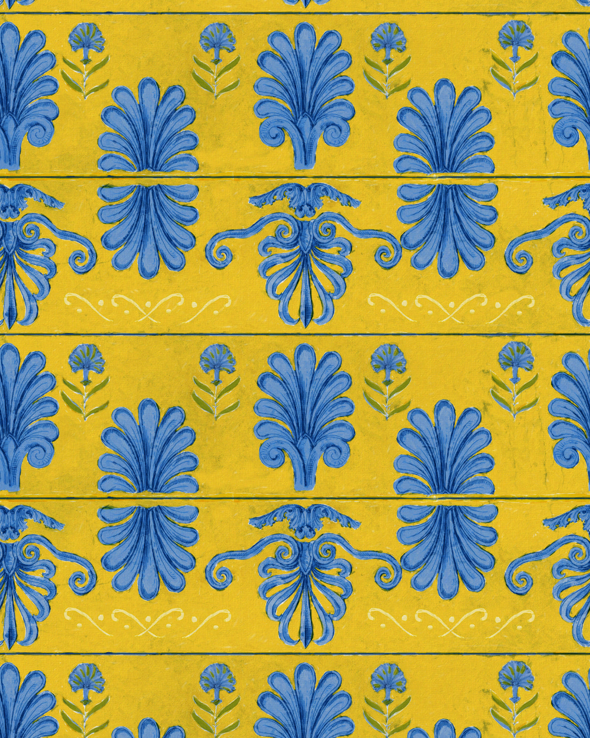 MYKONOS VILLA MOTIF WALLPAPER