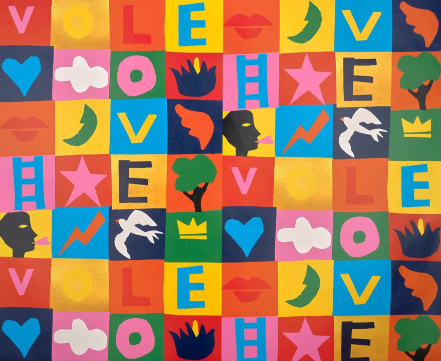 Game of love wallpaper in MULTICOLORE