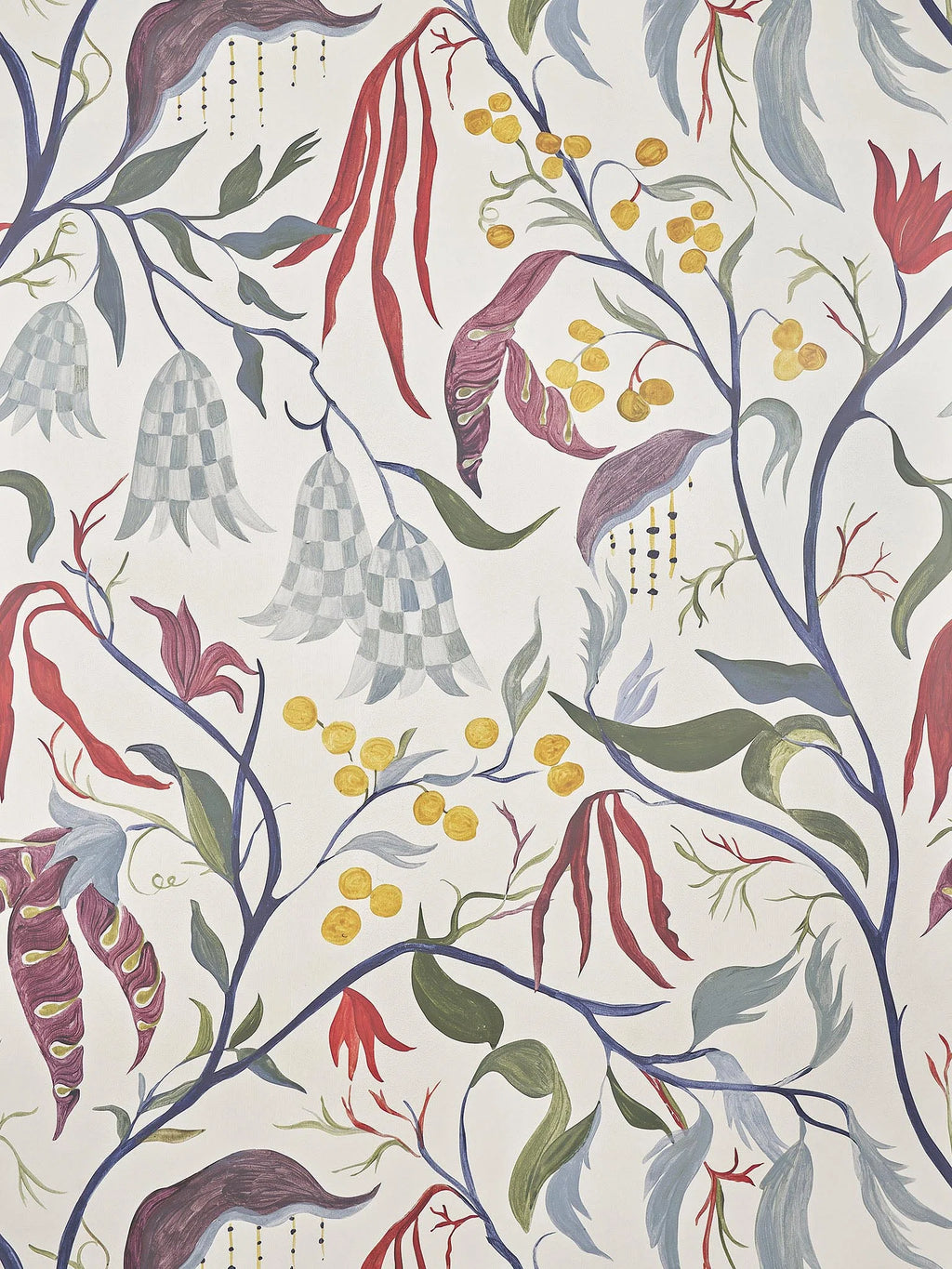 Lucille wallpaper in Creme