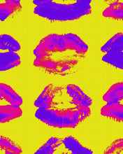 Load image into Gallery viewer, NEON KISS WALLPAPER
