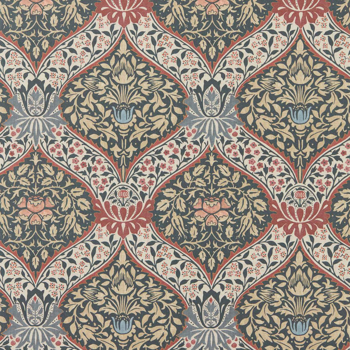Norbury in Brick/Teal by Morris & Co.