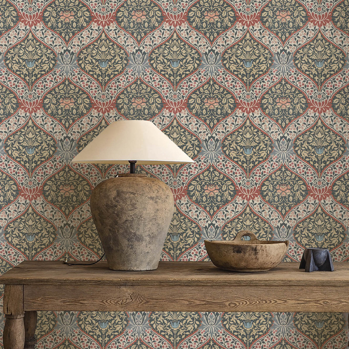 Norbury in Brick/Teal by Morris & Co.