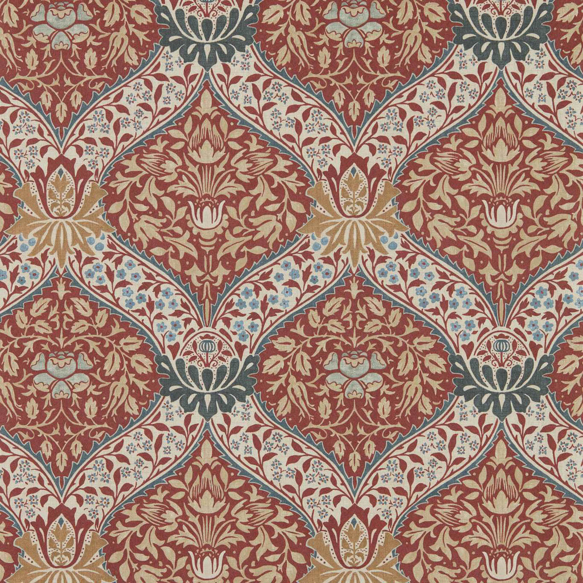 Norbury in Slate/Madder by Morris & Co.