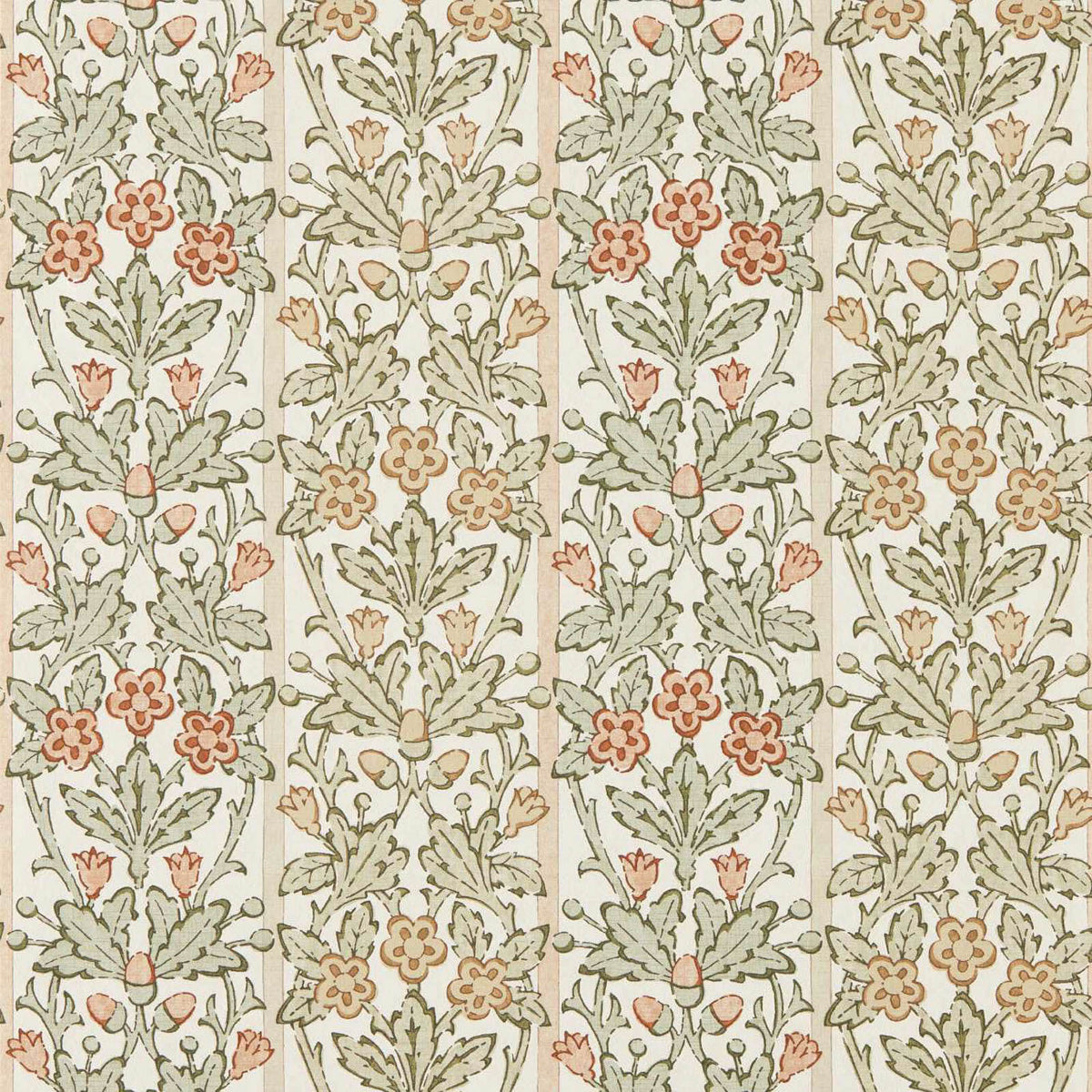 Oak & Blossom in Chestnut/Primrose by Morris & Co.