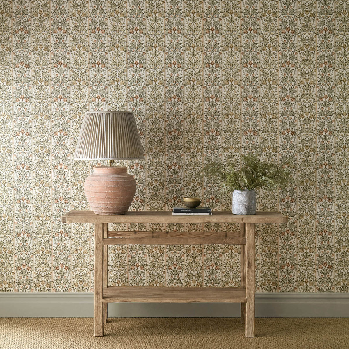 Oak & Blossom in Chestnut/Primrose by Morris & Co.