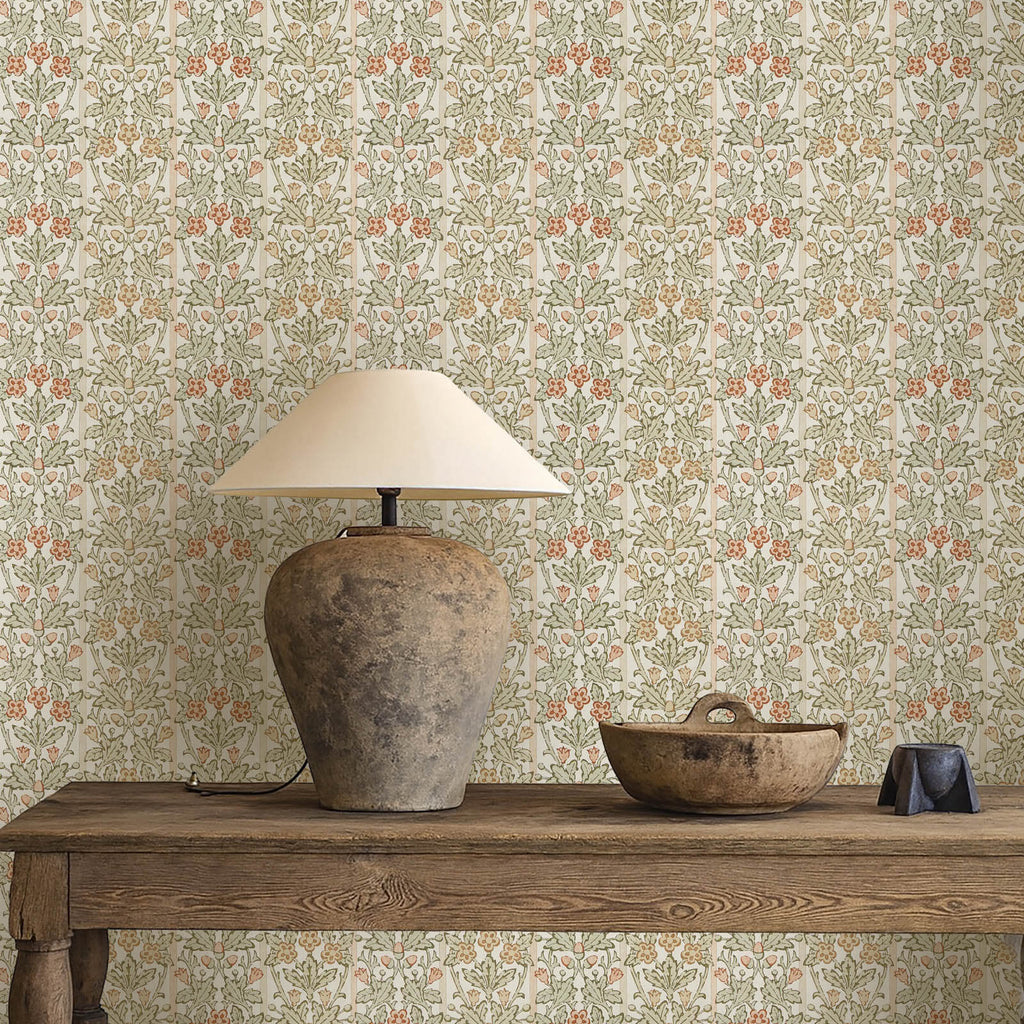 Oak & Blossom in Chestnut/Primrose by Morris & Co.