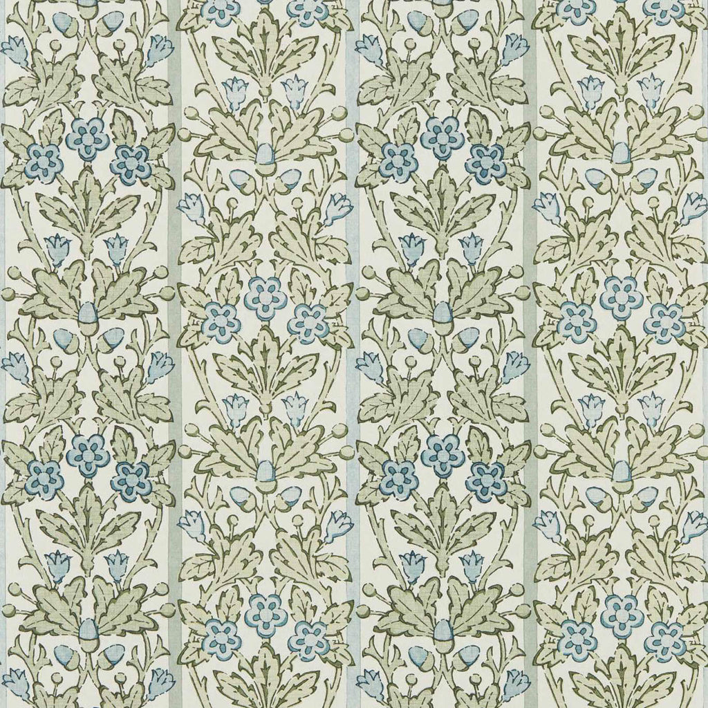 Oak & Blossom in Thyme/Woad by Morris & Co.