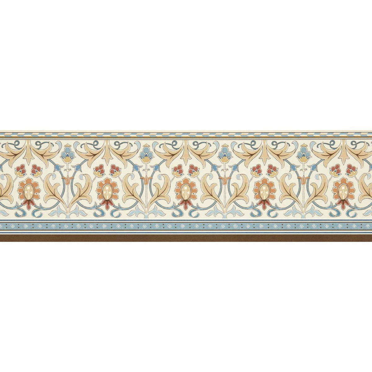 Ornamental Frieze in Linen/Woad by Morris & Co.