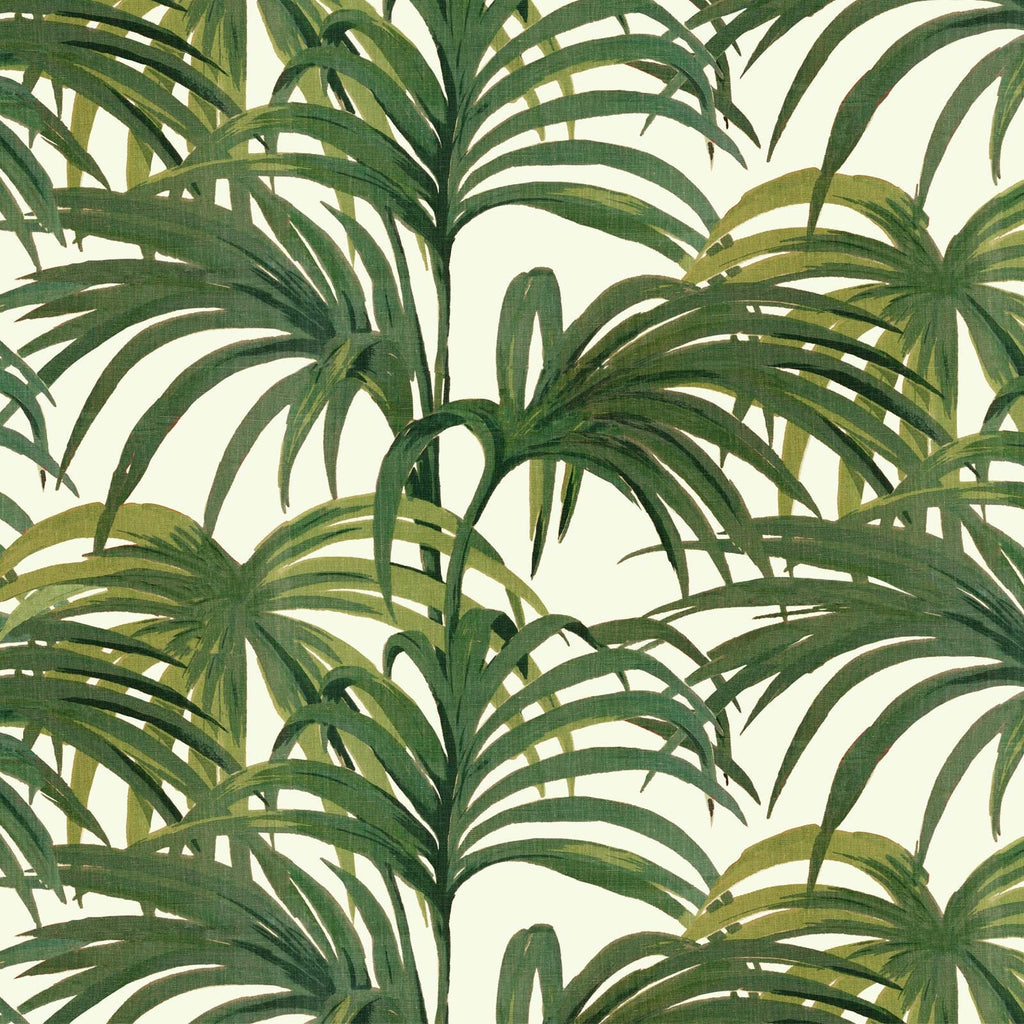 PALMERAL Wallpaper - Off White & Green