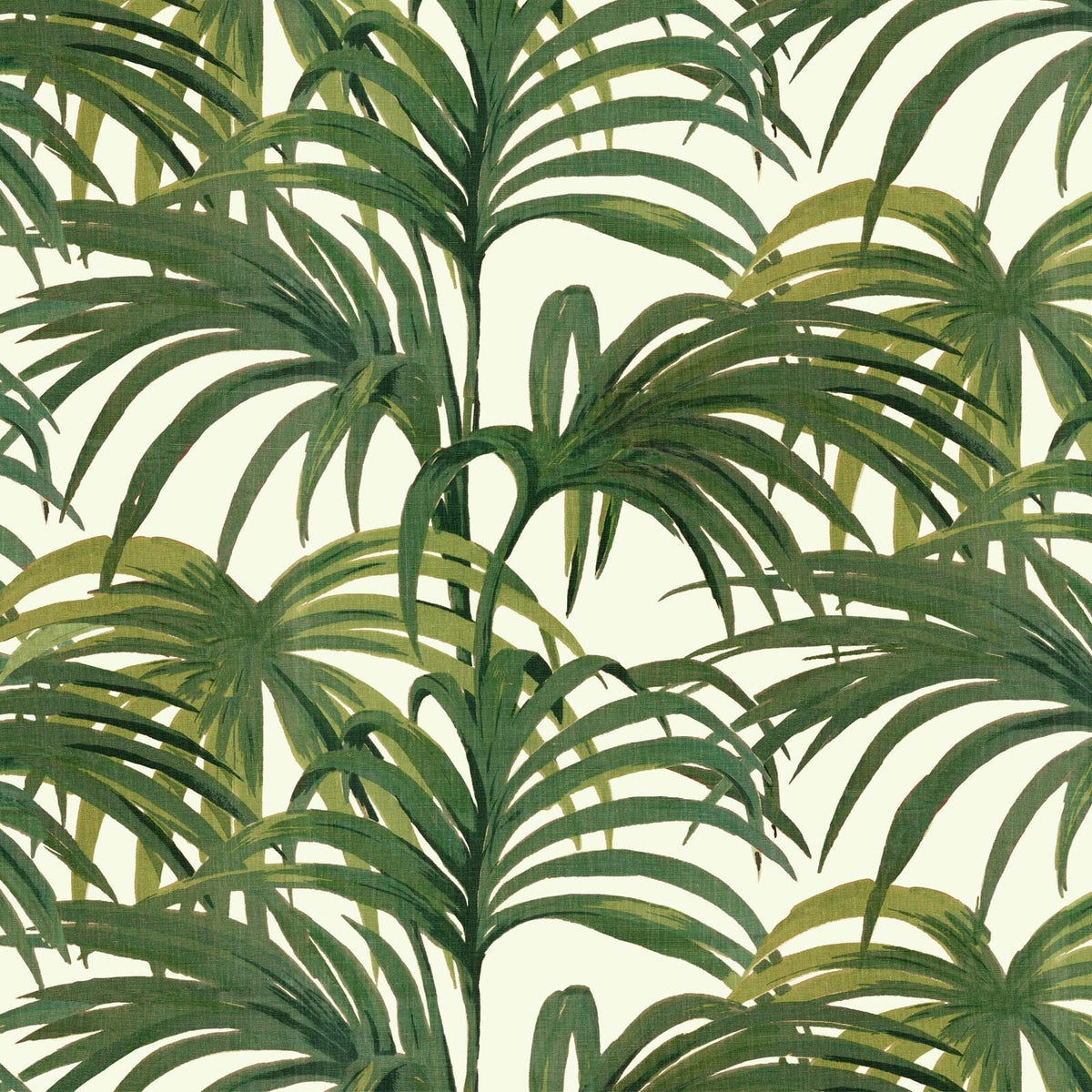 PALMERAL Wallpaper - Off White & Green