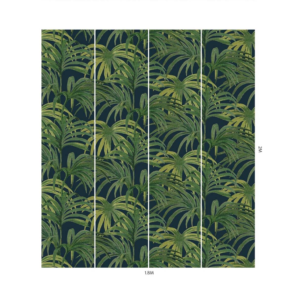 PALMERAL MAGNA Wallpaper - Midnight Green