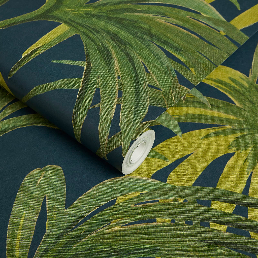 PALMERAL MAGNA Wallpaper - Midnight Green