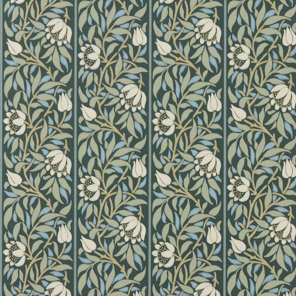 Peony Trellis in Bayleaf/Slate by Morris & Co.