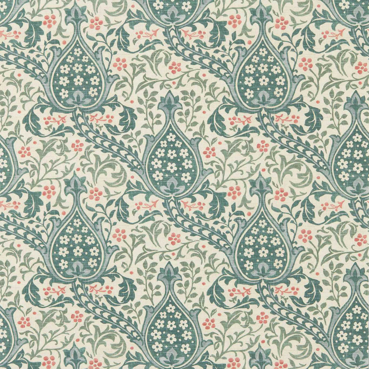 Persian Tulip in Teal by Morris & Co.